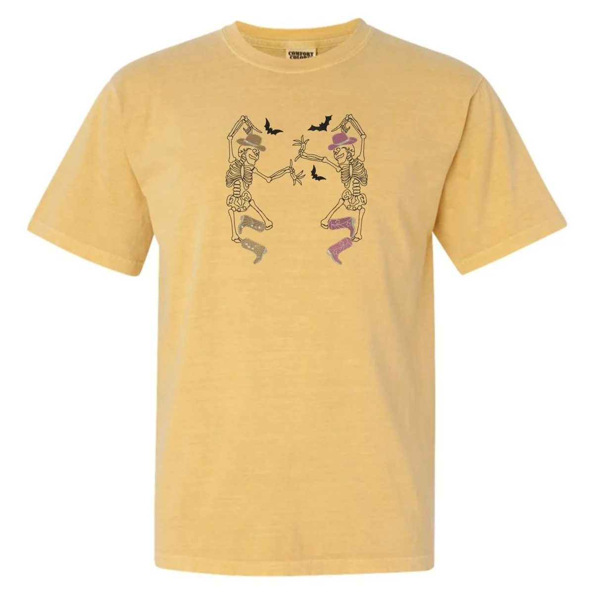 'Skeleton Cowgirls' Embroidered T-Shirt