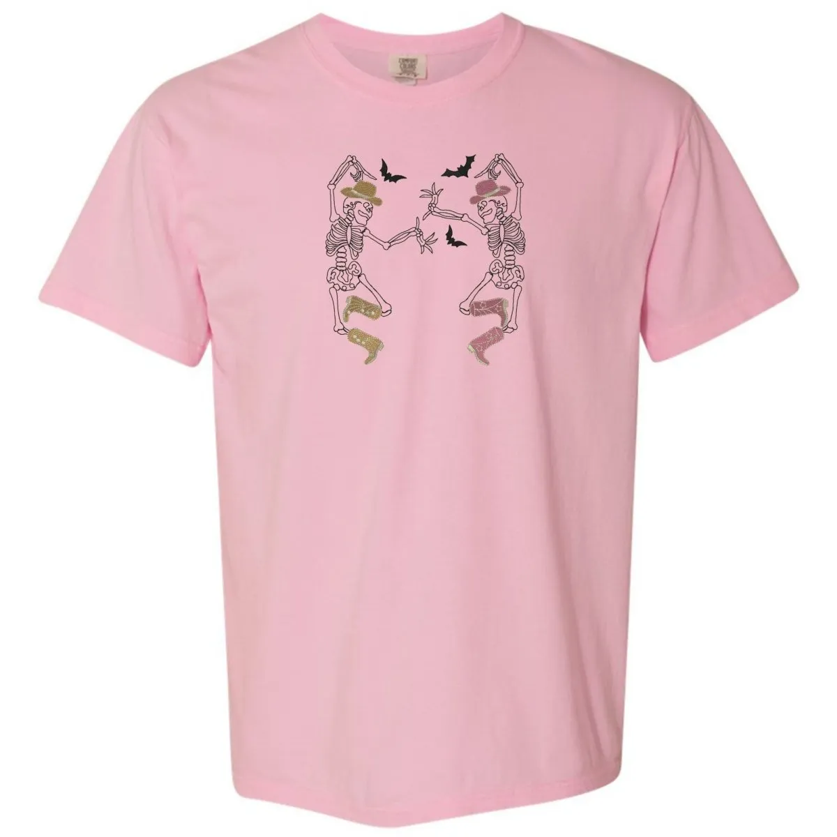 'Skeleton Cowgirls' Embroidered T-Shirt