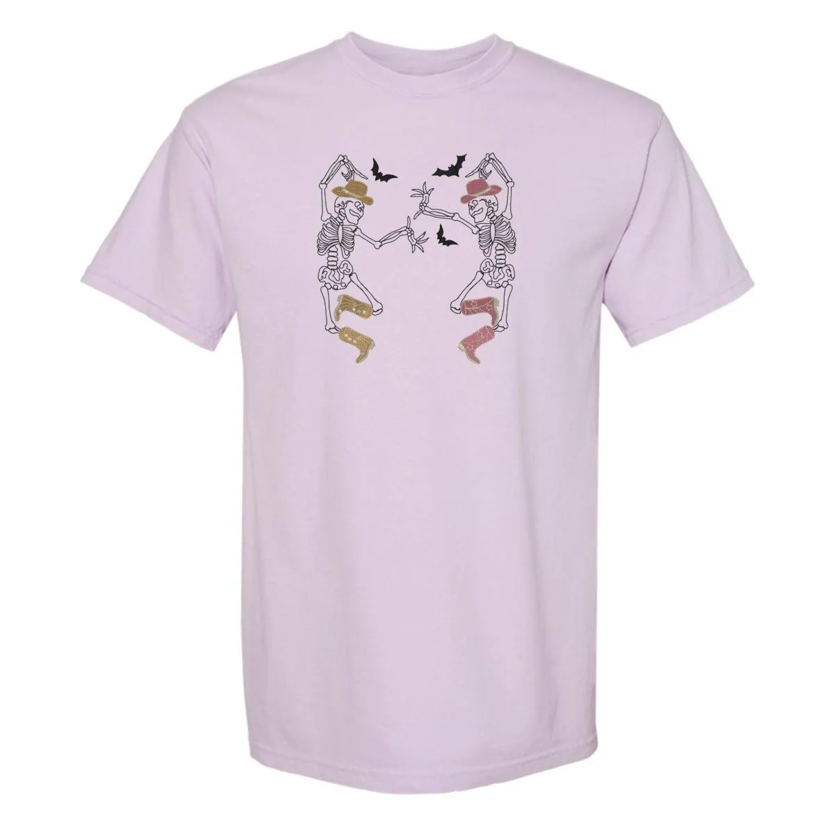 'Skeleton Cowgirls' Embroidered T-Shirt