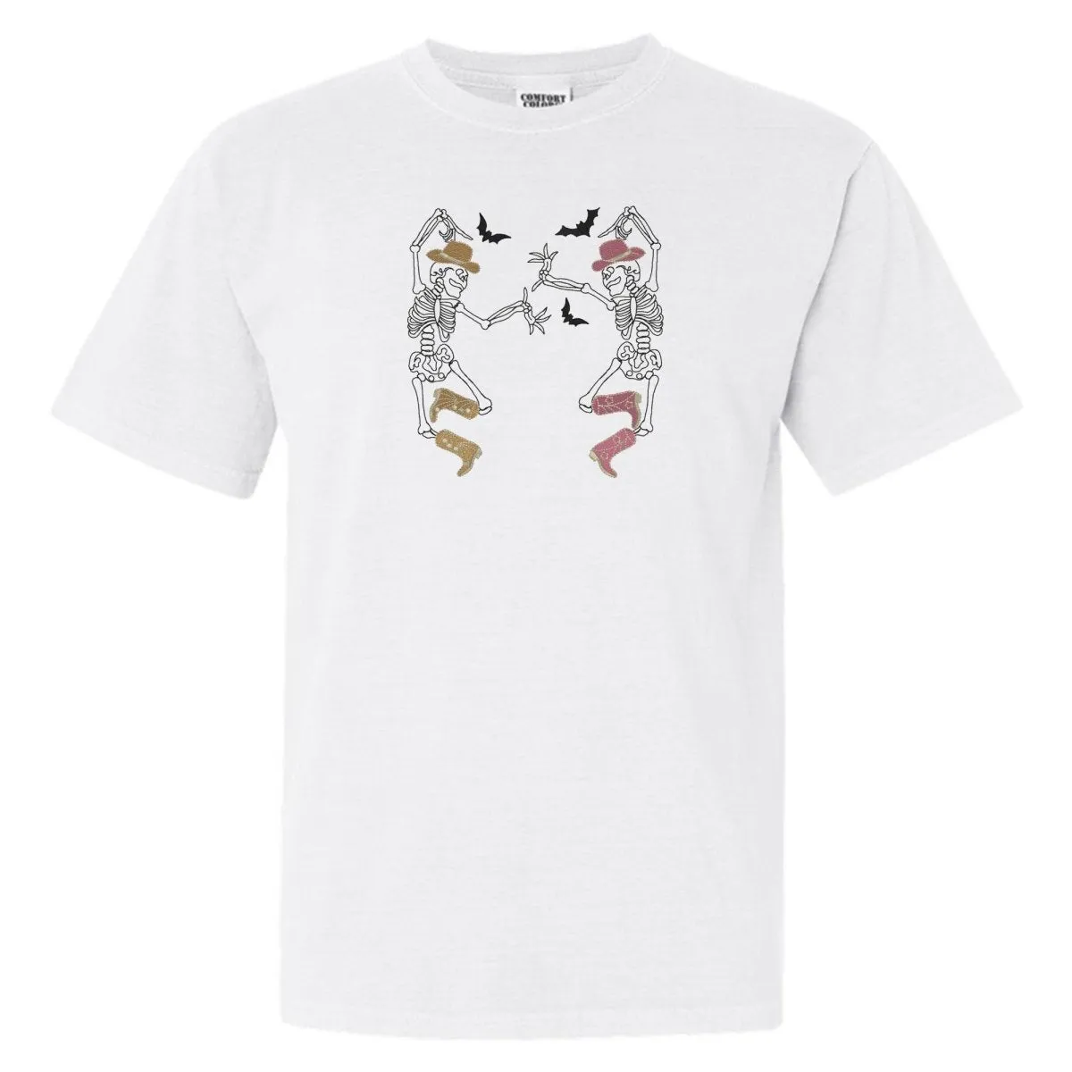 'Skeleton Cowgirls' Embroidered T-Shirt