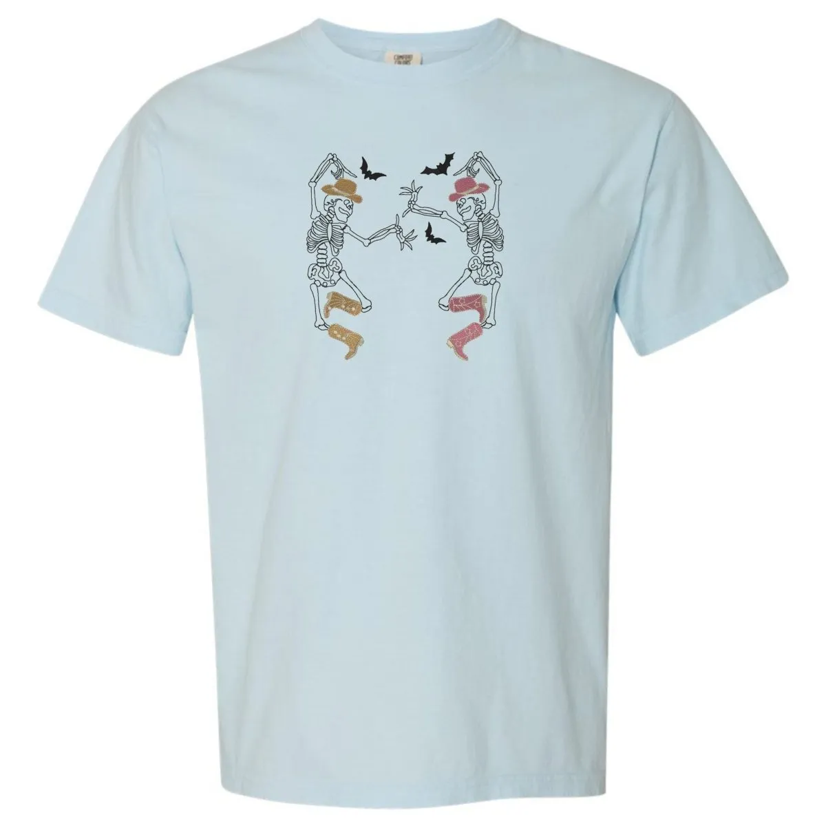 'Skeleton Cowgirls' Embroidered T-Shirt