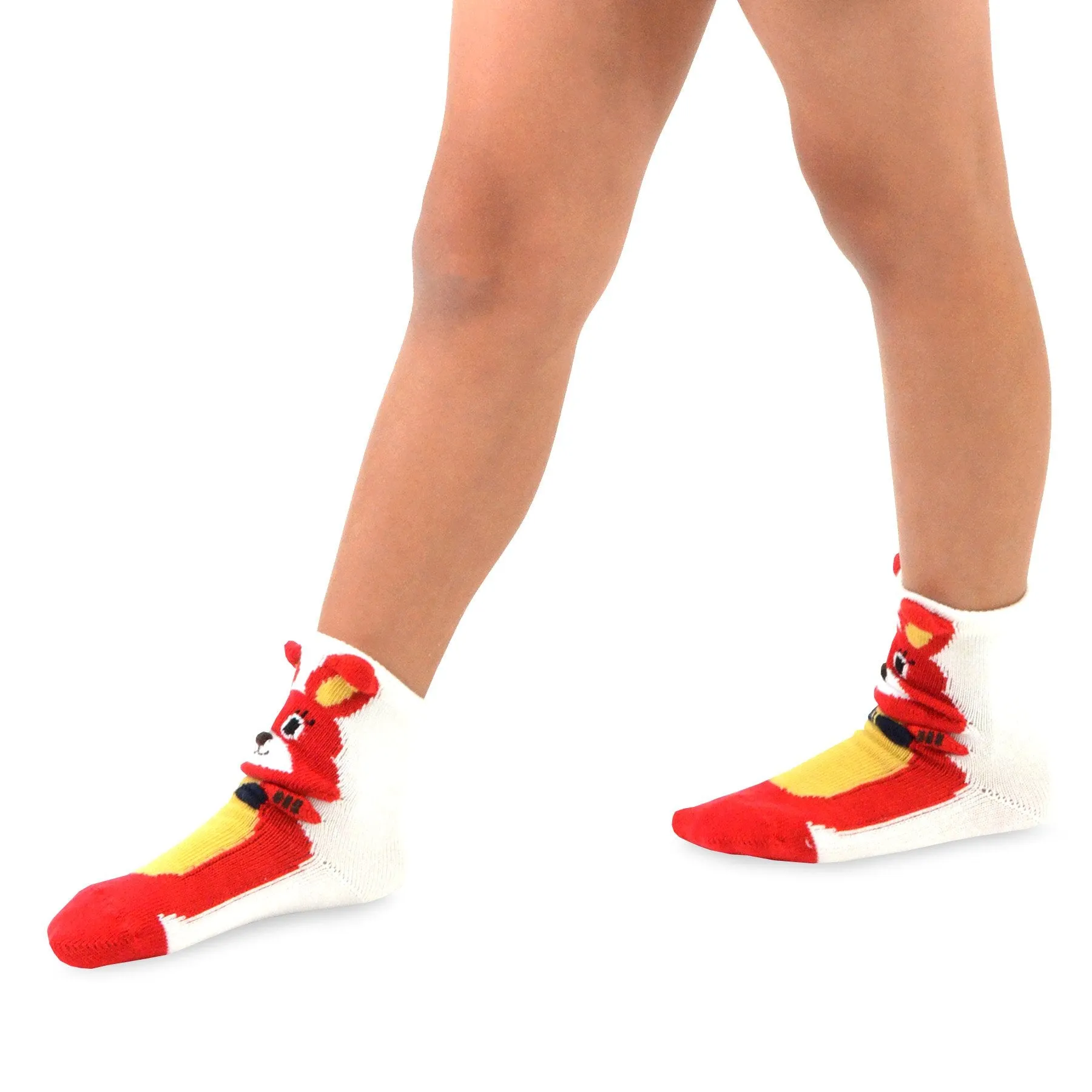 TeeHee Socks Kid's Kangaroo Cotton Short Crew (K1512)