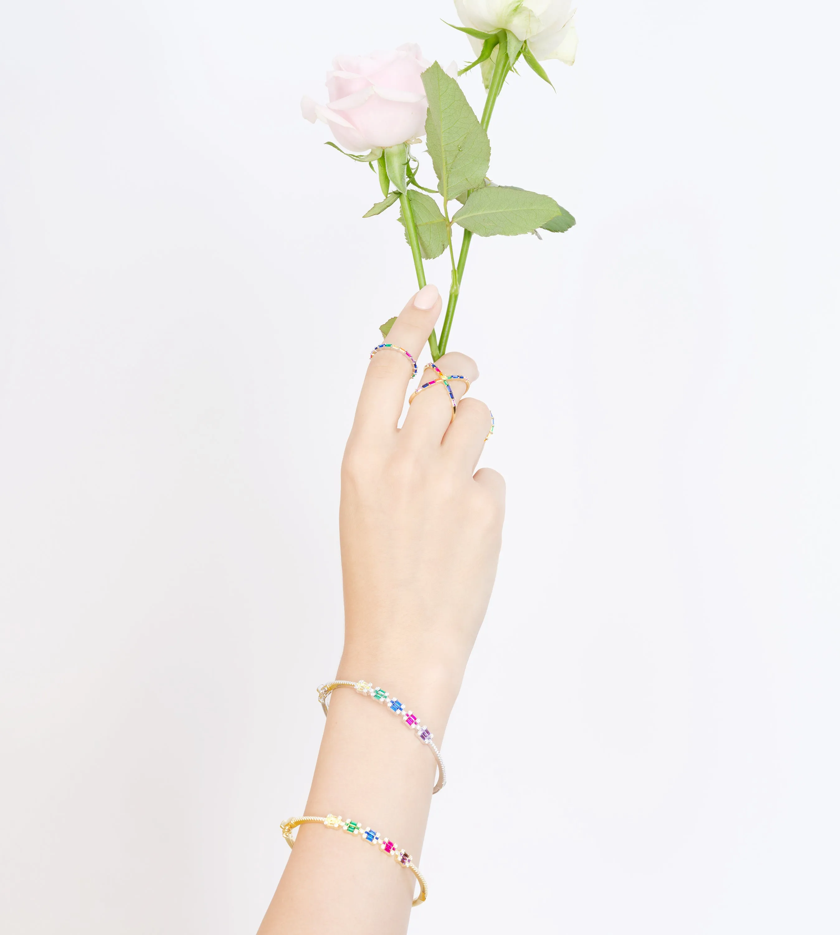 THIALH - Rainbow - Sterling Silver Bangle