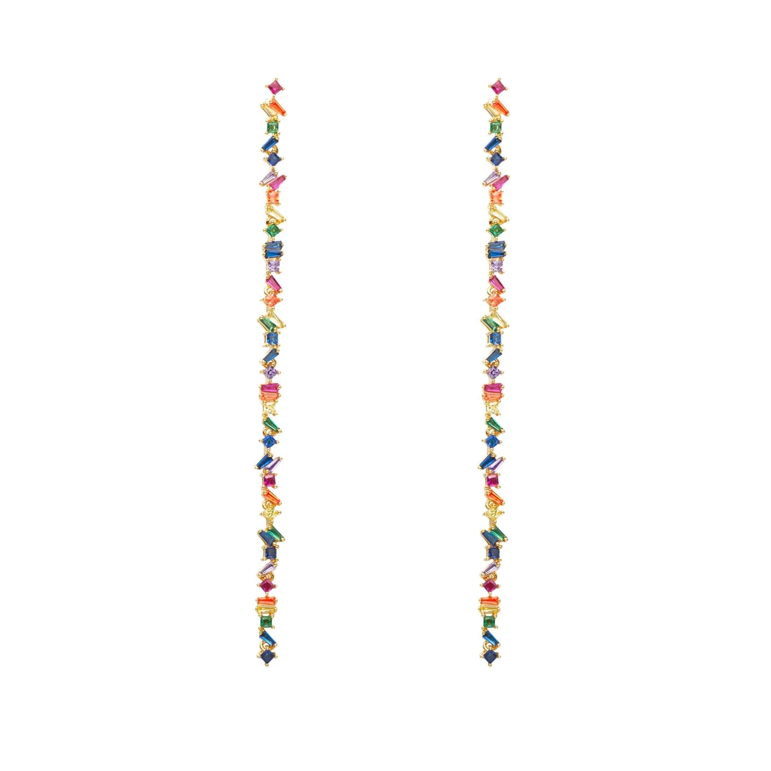 THIALH - Rainbow - Yellow Sterling Silver Earrings