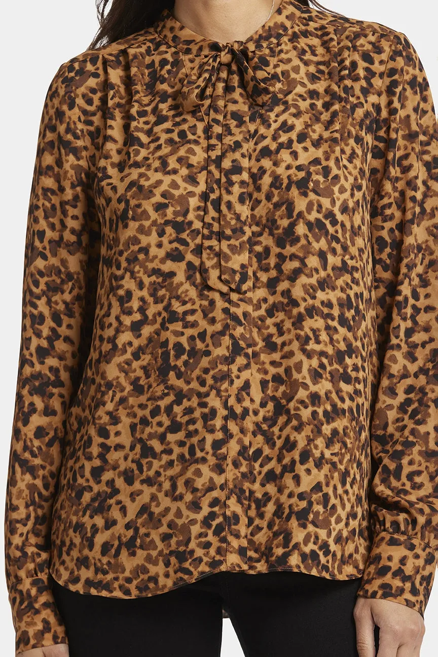 Tie-Neck Blouse Dierenprint | Caterina
