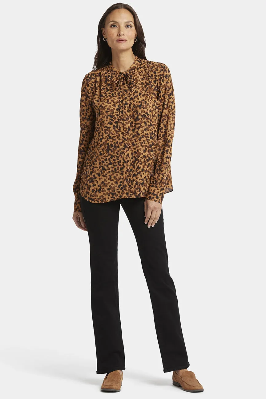 Tie-Neck Blouse Dierenprint | Caterina