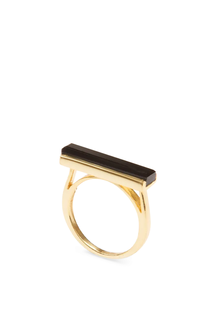 Urban Ring with Black Onyx