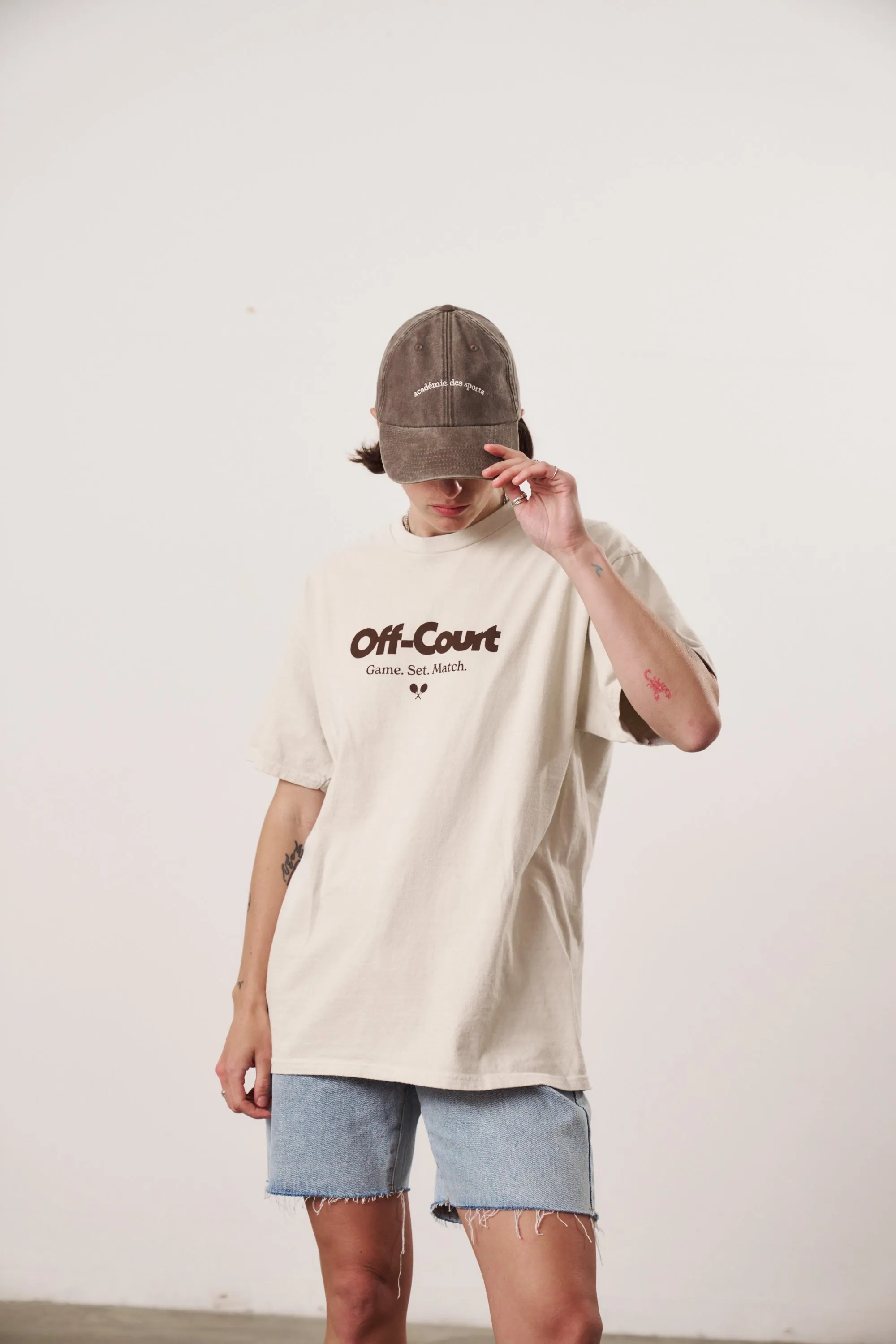 Brown Washed Cap from Vice 84s Académie des Sports - Adjustable and Stylish