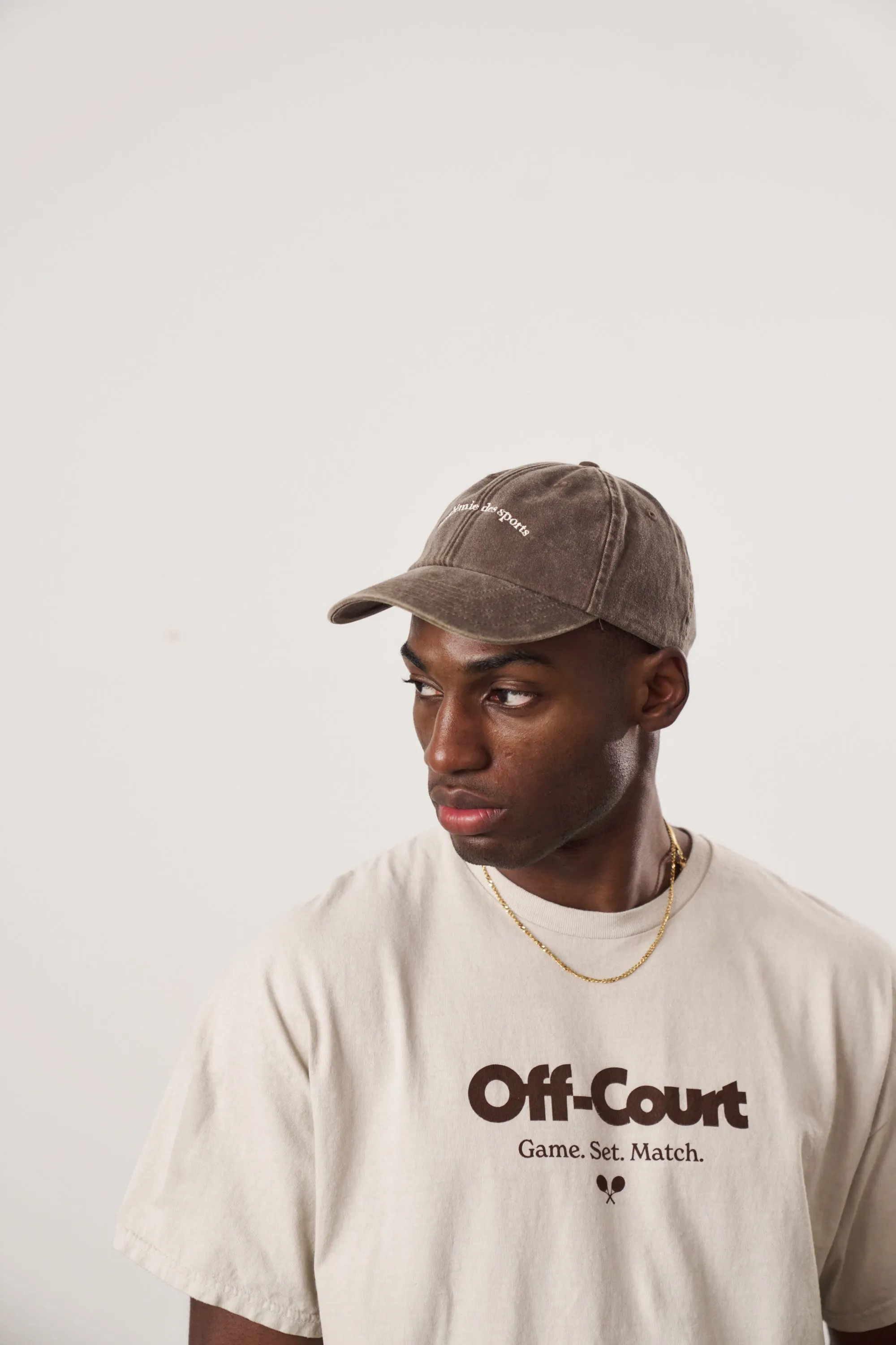 Brown Washed Cap from Vice 84s Académie des Sports - Adjustable and Stylish