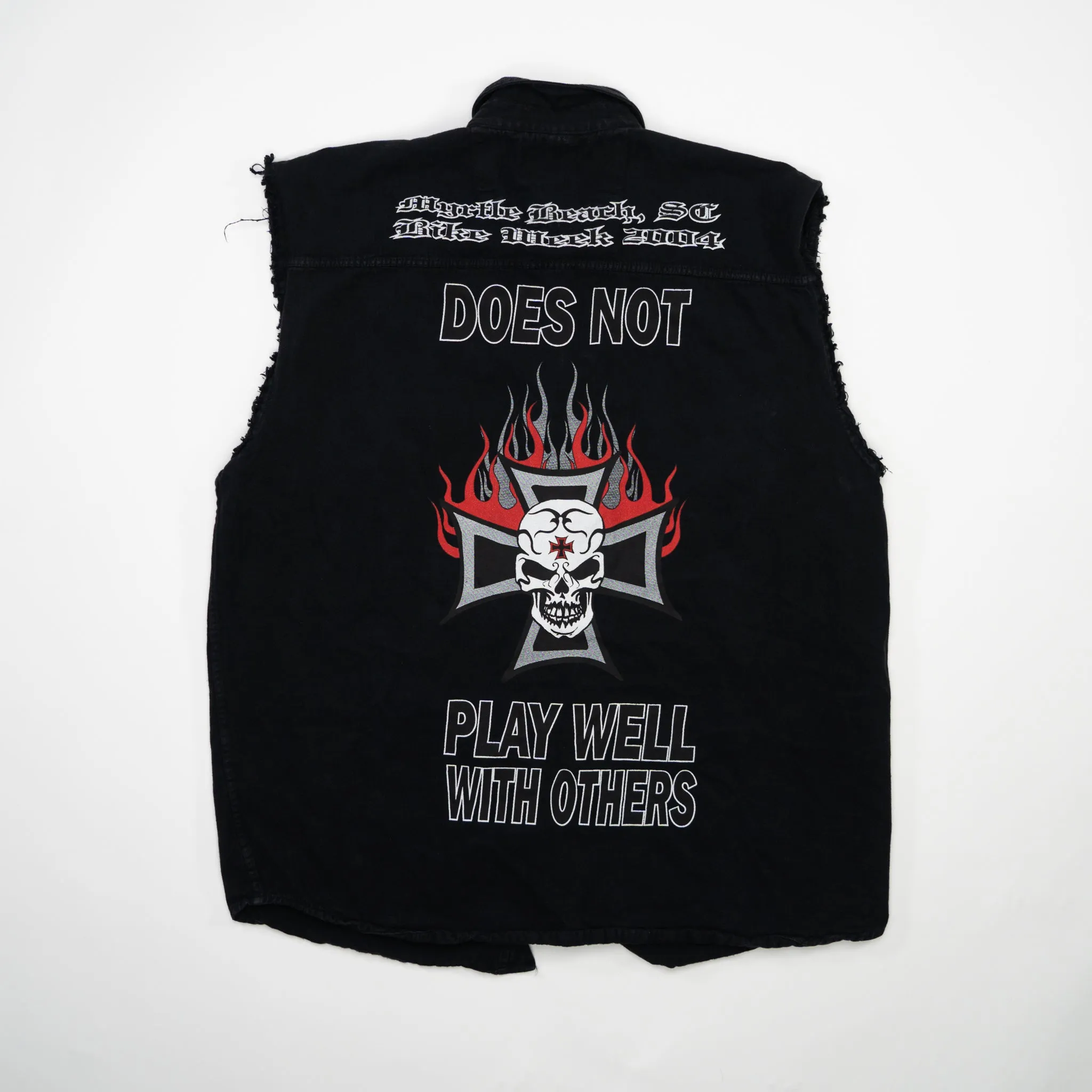 Vintage '04 Myrtle Beach Bike Week Button Up Tank (L)