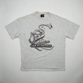 Vintage '95 Grey Harley Davidson Mt. Vernon IL Tee (M)