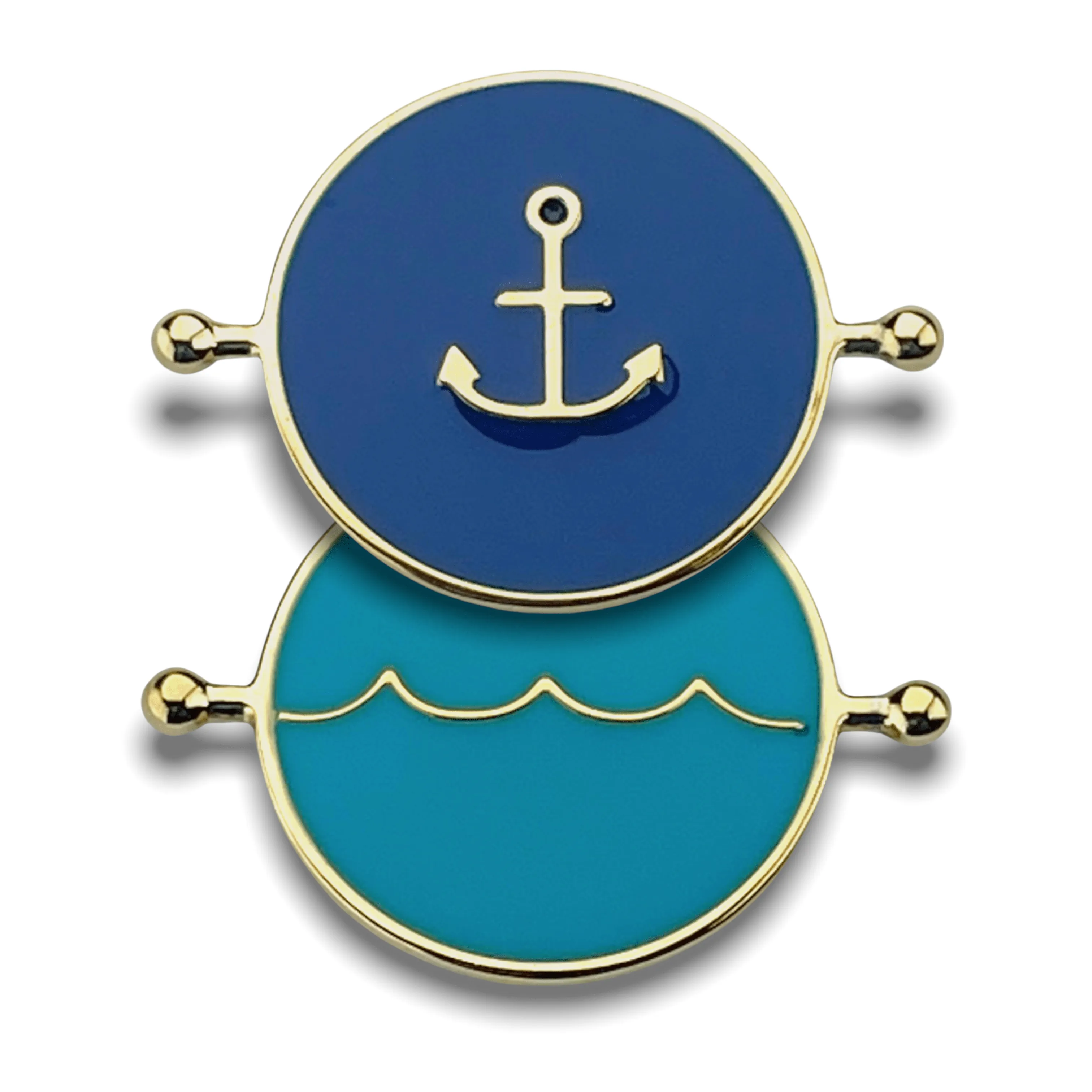 Wave & Anchor Symbol Chroma Flip Element