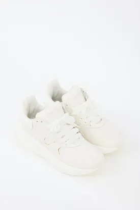 White Leather Oversized Runner Sneaker